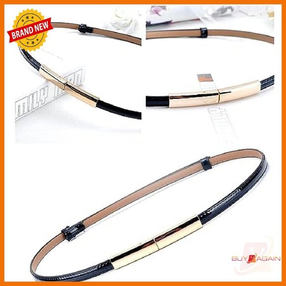 Adjustable Patent Leather Belt 22-36\